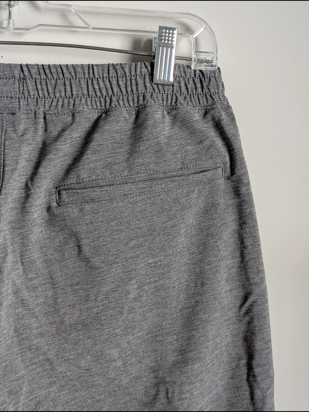 J Crew Shorts Mens Medium Flex Tech Dock Moisture Wicking Gray Elastic Waist